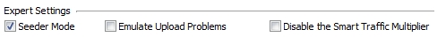 Expert settings - Seeder Mode