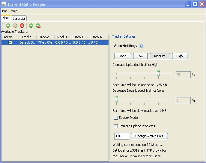 Torrent Ratio Keeper Linux/MacOS/BSD software