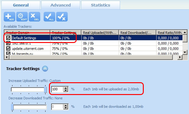Set Default settings