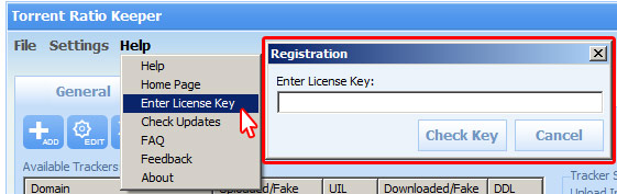 Enter License Key